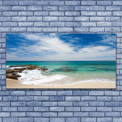 Quadro di vetro Spiaggia Mare Paesaggio