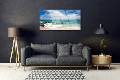 Quadro di vetro Spiaggia Mare Paesaggio