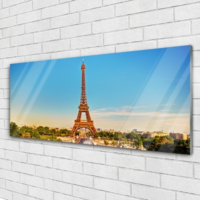 Quadro in vetro Torre Eiffel Parigi Città