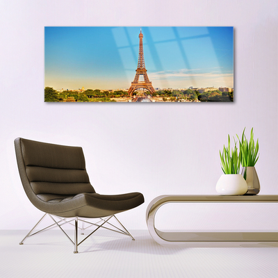 Quadro in vetro Torre Eiffel Parigi Città