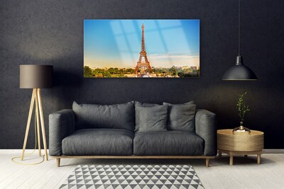 Quadro in vetro Torre Eiffel Parigi Città