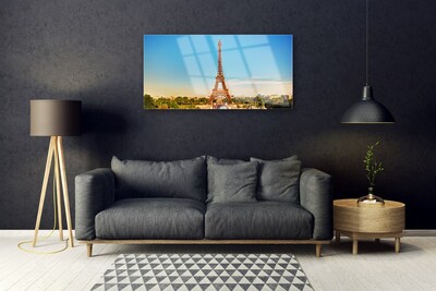 Quadro in vetro Torre Eiffel Parigi Città