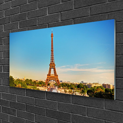 Quadro in vetro Torre Eiffel Parigi Città