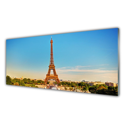 Quadro in vetro Torre Eiffel Parigi Città