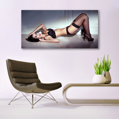 Quadro in vetro Erotica femminile sexy