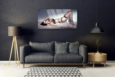 Quadro in vetro Erotica femminile sexy