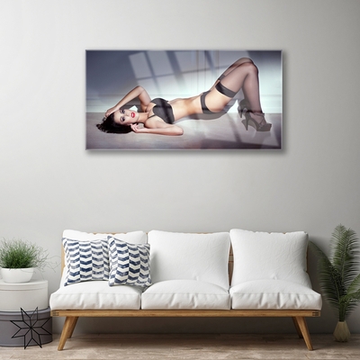 Quadro in vetro Erotica femminile sexy