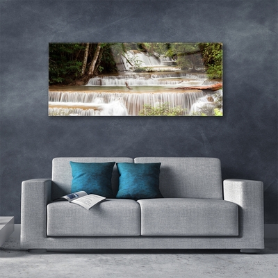 Quadro vetro Cascata Foresta Natura