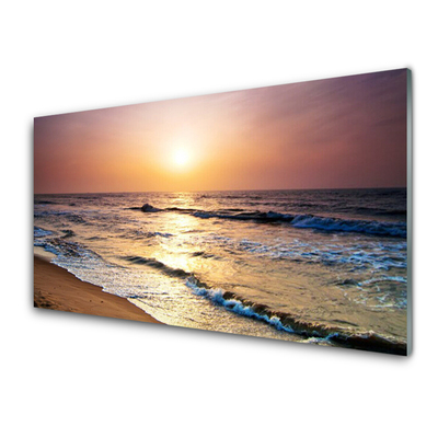 Quadro vetro Mare spiaggia sole paesaggio