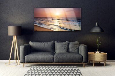 Quadro vetro Mare spiaggia sole paesaggio