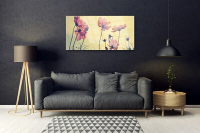 Quadro in vetro Fiori Pianta naturale