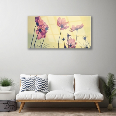 Quadro in vetro Fiori Pianta naturale