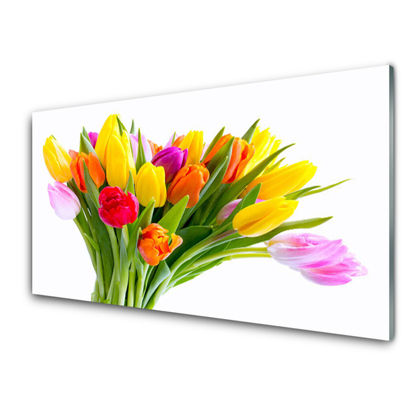 Quadro in vetro Tulipani Fiori Pianta