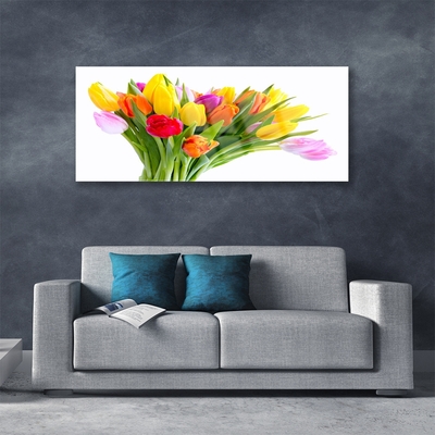 Quadro in vetro Tulipani Fiori Pianta