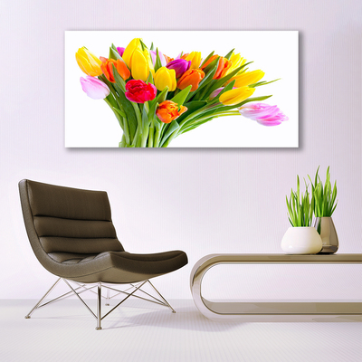 Quadro in vetro Tulipani Fiori Pianta