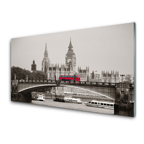 Quadro su vetro Ponte del Big Ben di Londra