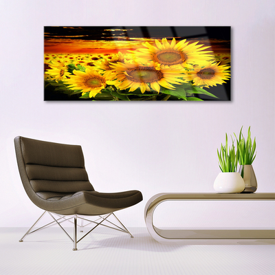 Quadro in vetro Pianta di girasole