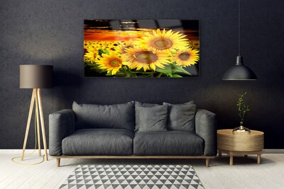 Quadro in vetro Pianta di girasole