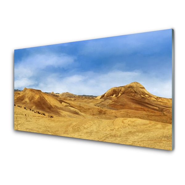 Quadro su vetro Paesaggio delle colline del deserto