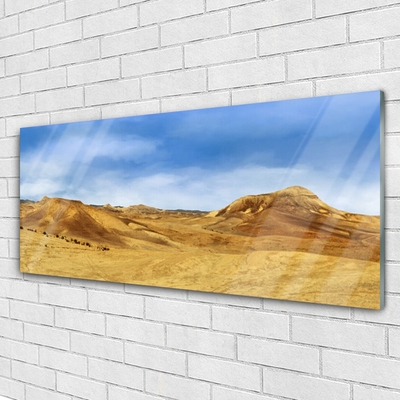 Quadro su vetro Paesaggio delle colline del deserto