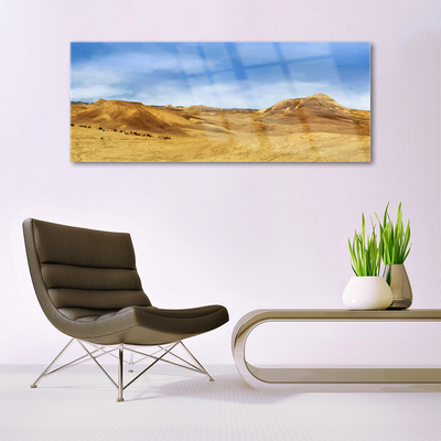 Quadro su vetro Paesaggio delle colline del deserto