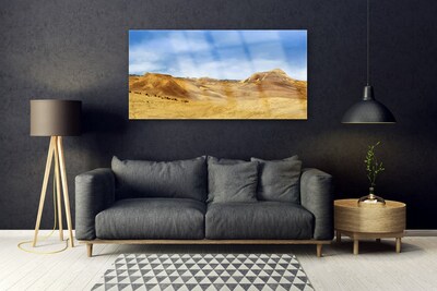 Quadro su vetro Paesaggio delle colline del deserto