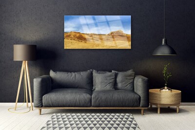 Quadro su vetro Paesaggio delle colline del deserto