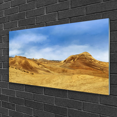 Quadro su vetro Paesaggio delle colline del deserto