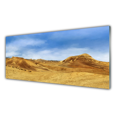 Quadro su vetro Paesaggio delle colline del deserto