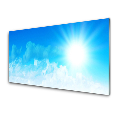 Quadro vetro Sole Cielo Paesaggio