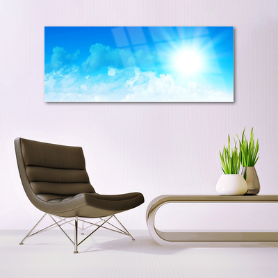 Quadro vetro Sole Cielo Paesaggio