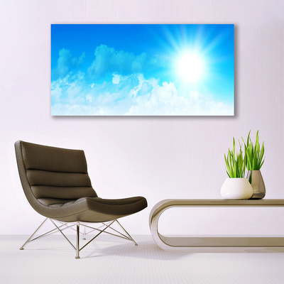 Quadro vetro Sole Cielo Paesaggio