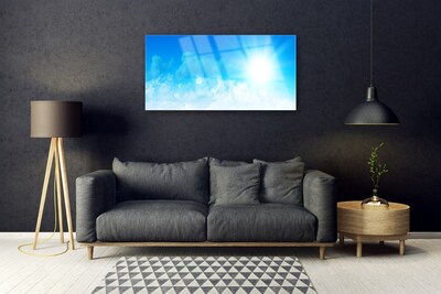 Quadro vetro Sole Cielo Paesaggio