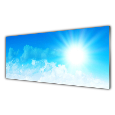 Quadro vetro Sole Cielo Paesaggio