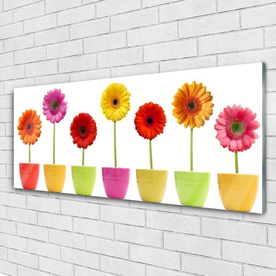 Quadro di vetro Fiori Pianta naturale