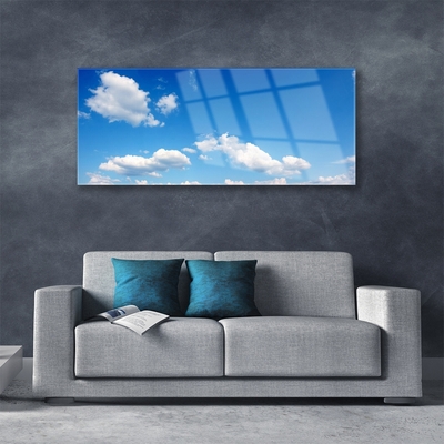 Quadro di vetro Cielo Nuvole Paesaggio