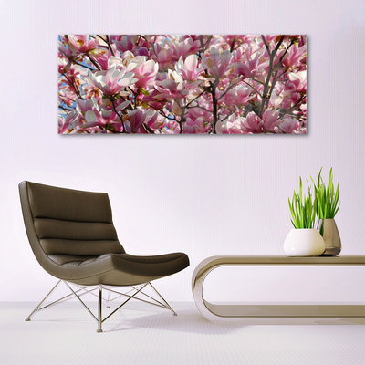 Quadro vetro Rami Fiori Pianta