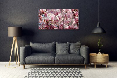 Quadro vetro Rami Fiori Pianta