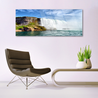 Quadro in vetro Cascata Mare Natura