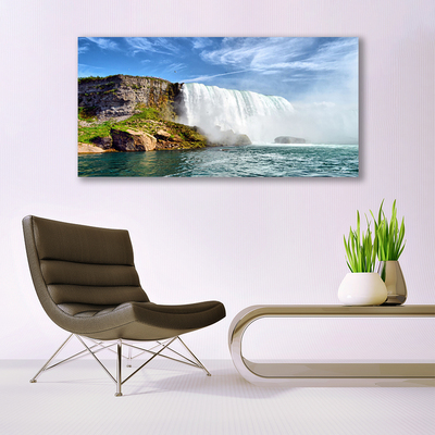 Quadro in vetro Cascata Mare Natura