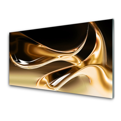 Quadro in vetro Arte astratta in oro