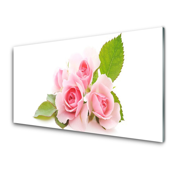 Quadro in vetro Rose Fiori Natura Pianta