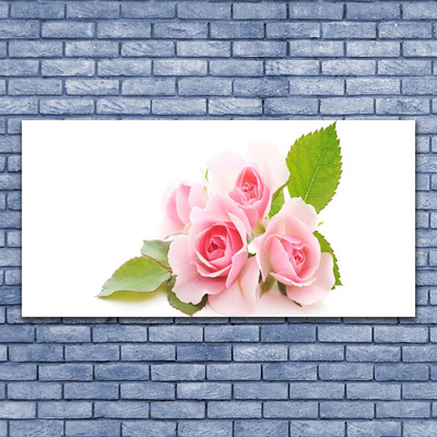 Quadro in vetro Rose Fiori Natura Pianta