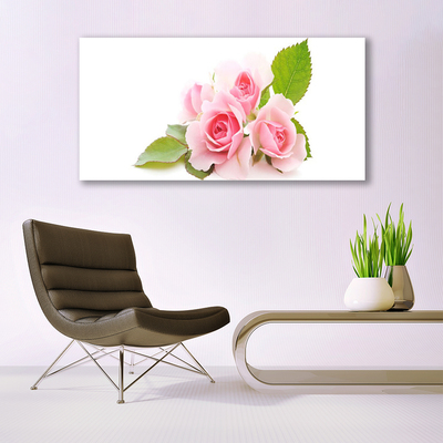 Quadro in vetro Rose Fiori Natura Pianta