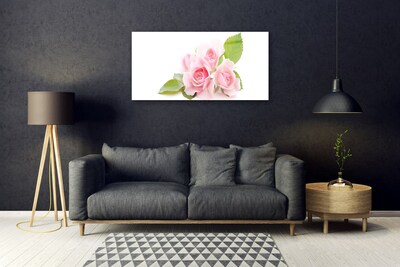 Quadro in vetro Rose Fiori Natura Pianta