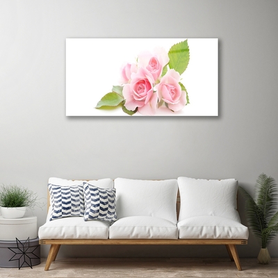 Quadro in vetro Rose Fiori Natura Pianta