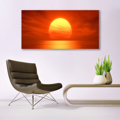 Quadro in vetro Mare al tramonto