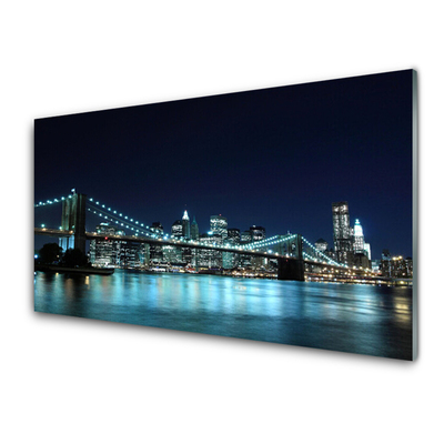 Quadro in vetro Notte dell'architettura a Bridge City