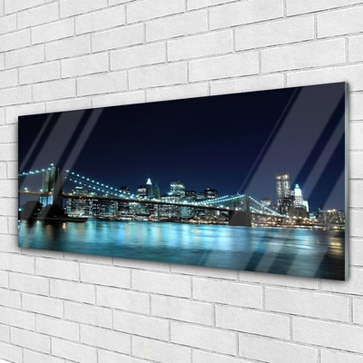 Quadro in vetro Notte dell'architettura a Bridge City