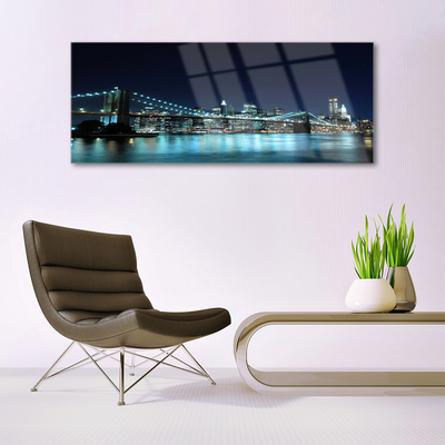 Quadro in vetro Notte dell'architettura a Bridge City